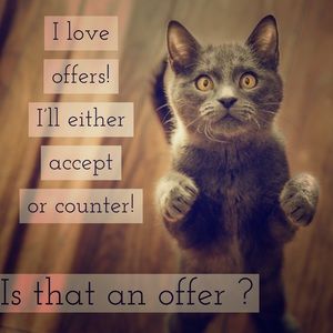 Don’t be shy! Make me an offer 😊